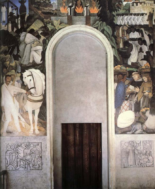 Diego Rivera revolt oil painting picture